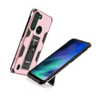 For Motorola One Fusion Case Ring Magnetic Slide Kickstand Rose Gold Phone Cover