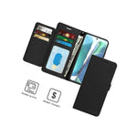 Black Rfid Blocking Pu Leather Wallet Phone Case For Samsung Galaxy Note 20