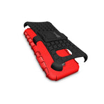For Samsung Galaxy A5 2017 Case Red Dual Layer Kickstand Phone Armor