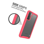 Pink Trim Cover Heavy Duty Hard Phone Case For Samsung Galaxy S21 Plus 5G
