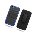 Belt Clip Holster Cover Blue Hybrid Case For Apple Iphone 6 4 7
