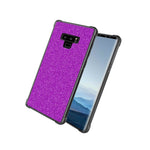 Purple Glitter Design Slim Fit Hard Phone Cover Case For Samsung Galaxy Note 9