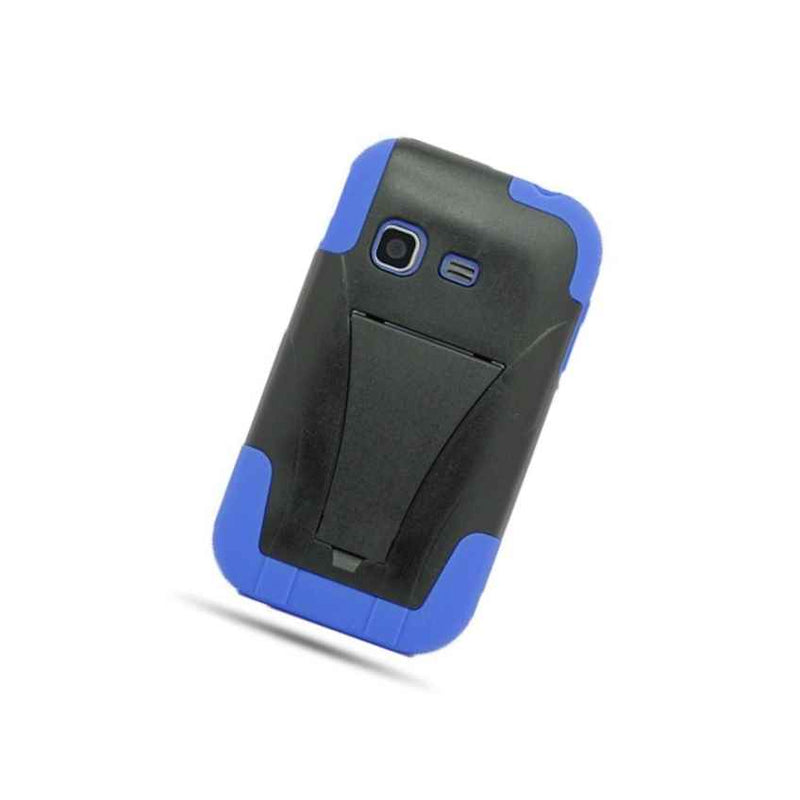 For Samsung S390G Freeform M T189 Case Hard Silicone Hybrid Cover Blue Black