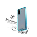 Clear Blue Trim Hybrid Clear Cover Slim Fit Phone Case For Samsung Galaxy S20