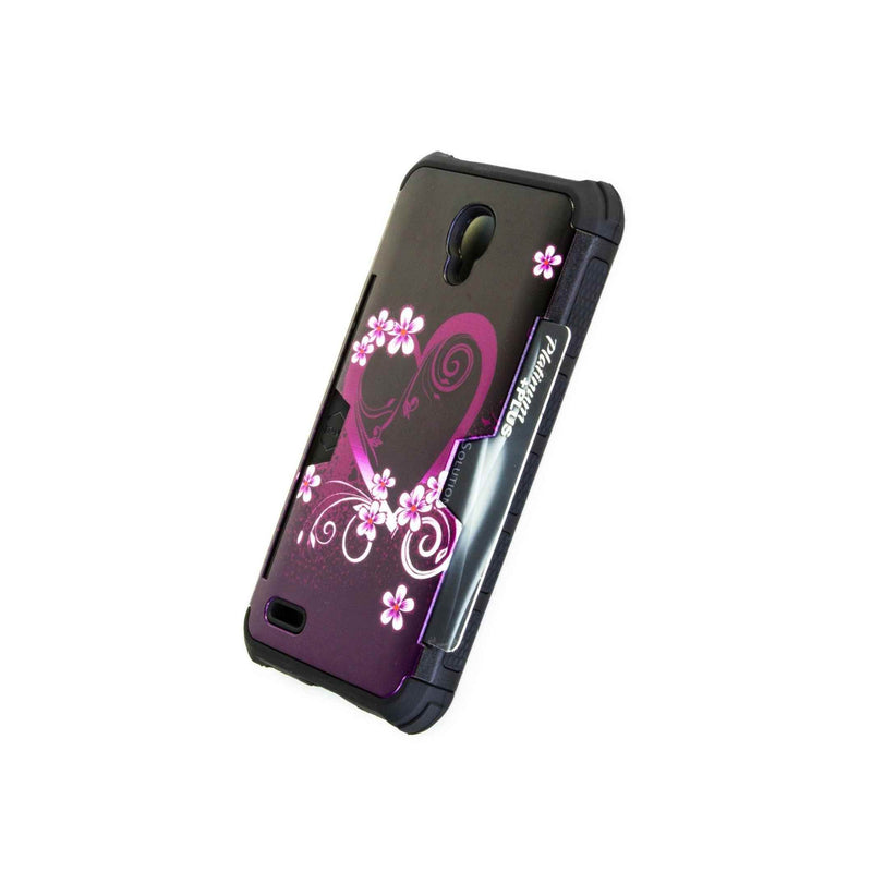 Coveron For Alcatel One Touch Conquest Case Smart Armor Purple Love Cover