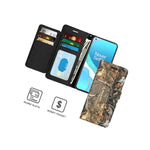 Camo Rfid Blocking Pu Leather Wallet Credit Card Phone Case For Oneplus 9 Pro