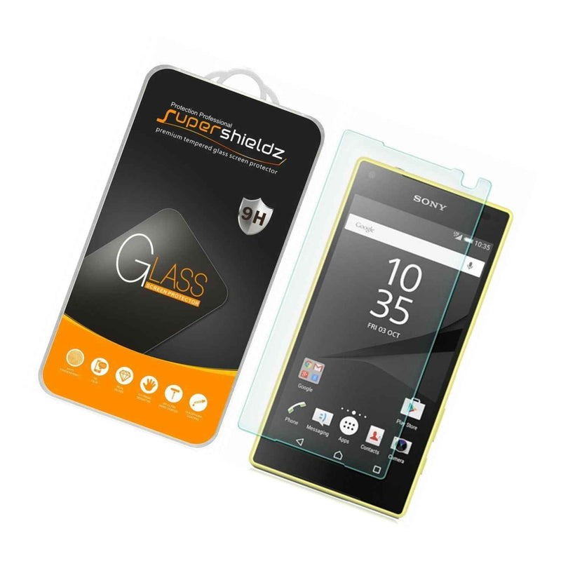 2X Supershieldz Tempered Glass Screen Protector Saver For Sony Xperia Z5 Compact