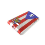 For Sharp Aquos Crystal Case Puerto Rico Flag Design Ultra Slim Snap Phone Cover
