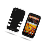 Tpu Inner Plastic Outer Cover Hybrid Case For Zte Max Boost Max White Black