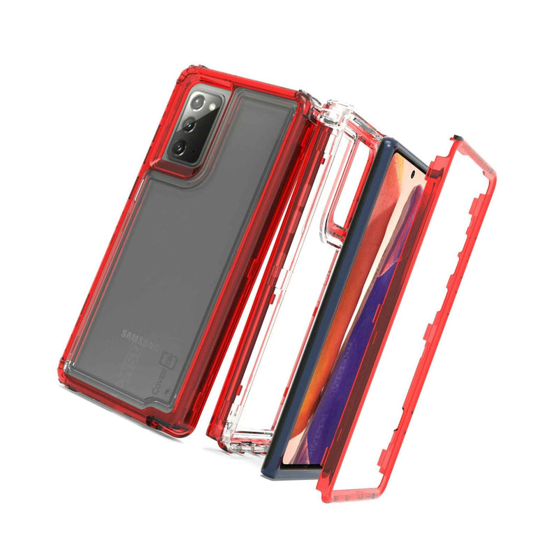 For Samsung Galaxy Note 20 Case Military Grade Red Shockproof Hard Phone Cover