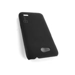 For Zte Speed Hard Case Slim Matte Back Phone Cover Black