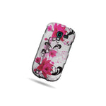 Hard Cover Protector Case For Samsung Galaxy Exhibit T599 Red Purple Flower