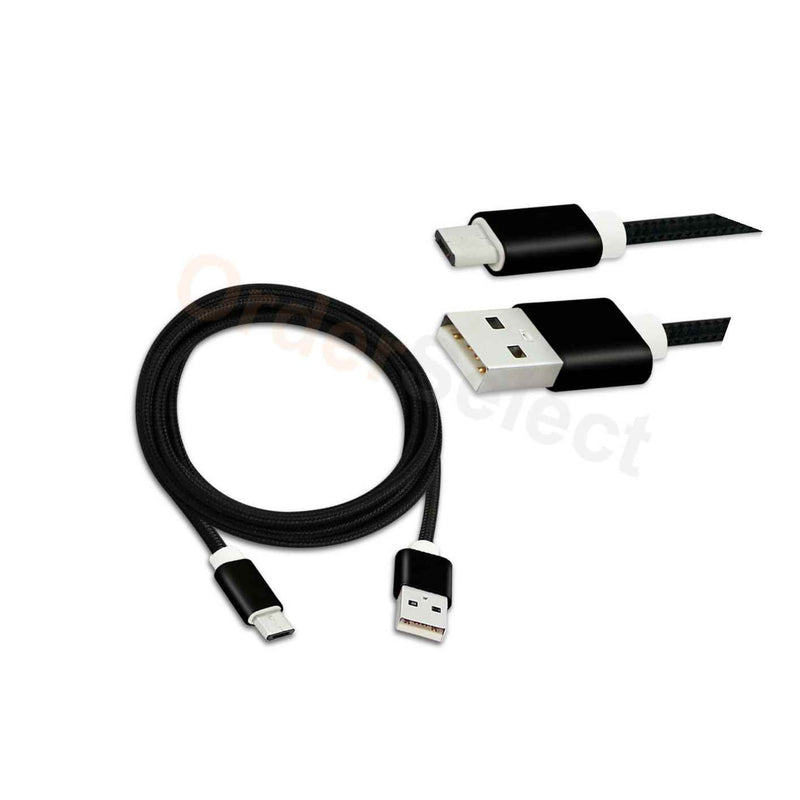 Micro Usb 6Ft Braided Charger Cable Cord For Samsung Galaxy S S2 S3 S4 S5 S6 S7