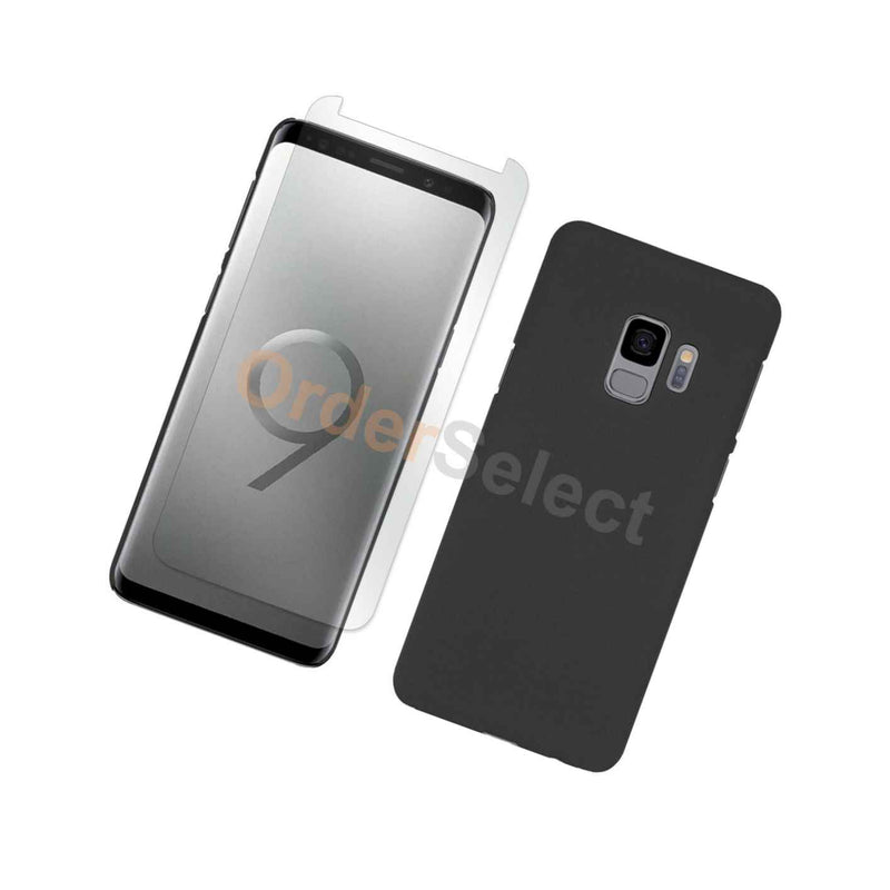 Case Slim Plastic Protective Cover Lcd Hd Screen Protector For Samsung Galaxy S9