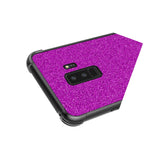 Purple Glitter Design Slim Fit Hard Phone Cover Case For Samsung Galaxy S9 Plus