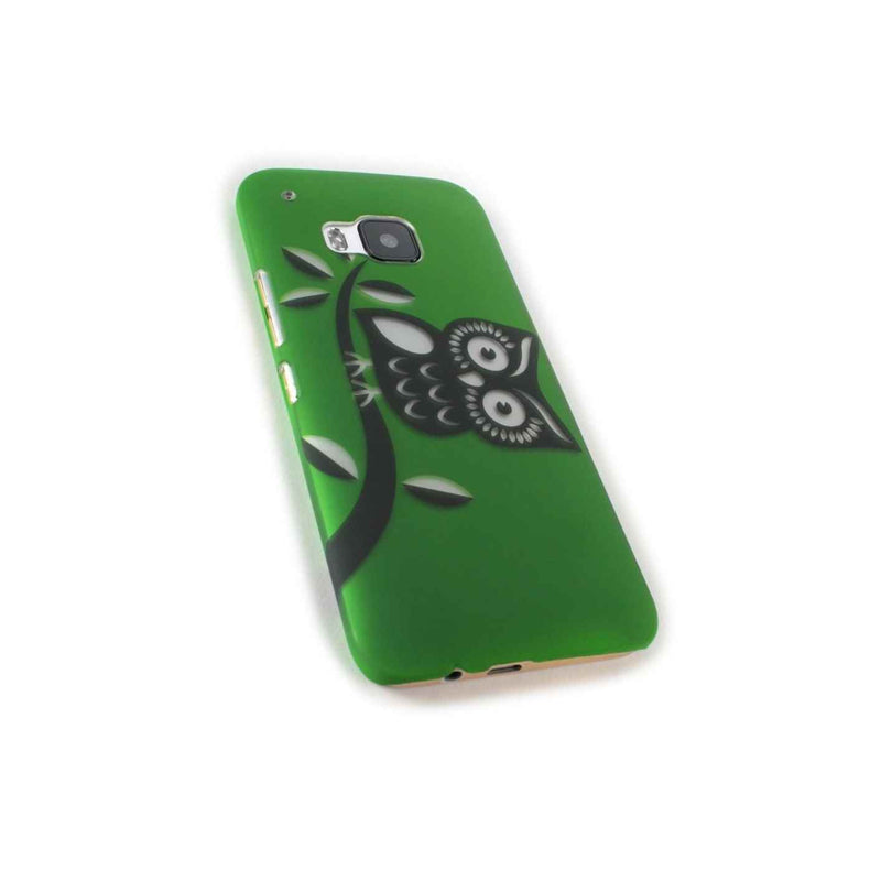 For Htc One M9 Case Green Owl Hard Phone Slim Protective Phone Back Cover