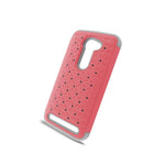 For Asus Zenfone 2E 5 0 Case White Light Pink Hybrid Diamond Bling Skin Cover