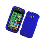Hard Rubberized Matte Blue Phone Cover Case For Samsung Ativ Odyssey I930