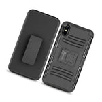 For Apple Iphone Xs Max Belt Clip Case Black Holster Shockproof Hard Phone Cover