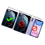 Black Phone Case For Apple Iphone 11 Pro Clear Hard Cover W Grip Ring Stand