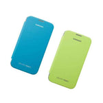 New Samsung Galaxy Note 2 Flip Cover Case 2 Pack Bundle Light Blue Lime Green