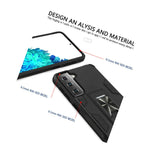 For Samsung Galaxy S21 Plus 5G Case Ring Magnetic Kickstand Black Phone Cover