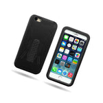 Hybrid Kickstand Case For Apple Iphone 6 Hard Soft Tough Black Phone Cover