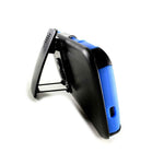 Coveron For Htc One M9 Holster Case Hybrid Kickstand Tough Cover Blue Black