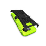 For Samsung Galaxy On5 2016 Case Neon Green Dual Layer Kickstand Phone Armor