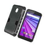 For Motorola Moto G 3Rd Gen 2015 Case Gray Black Slim Credit Card Holder