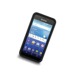 For Kyocera Hydro Wave Case Black Hybrid Tough Skin Phone Cover