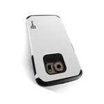 Coveron For Samsung Galaxy S6 Case White Slim Hybrid Impact Armor Phone Cover