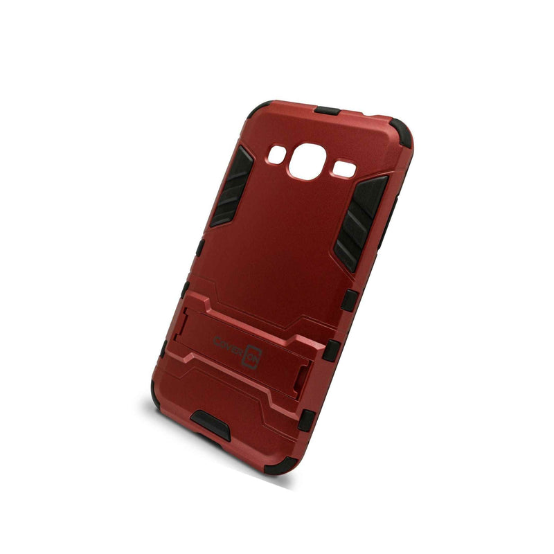 For Samsung Galaxy J3V J3 V J3 Nova Galaxy J3 2016 Case Hard Cover Red