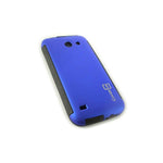 Coveron For Case Huawei At T Tribute Fusion 3 Blue Slim Cover Screen Protector