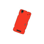 Neon Orange Case For Zte Max Boost Max Hard Rubberized Snap On Phone Cover