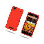Neon Orange Case For Zte Max Boost Max Hard Rubberized Snap On Phone Cover