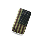 For Huawei At T Tribute Fusion 3 Case American Flag Hard Phone Slim Cover