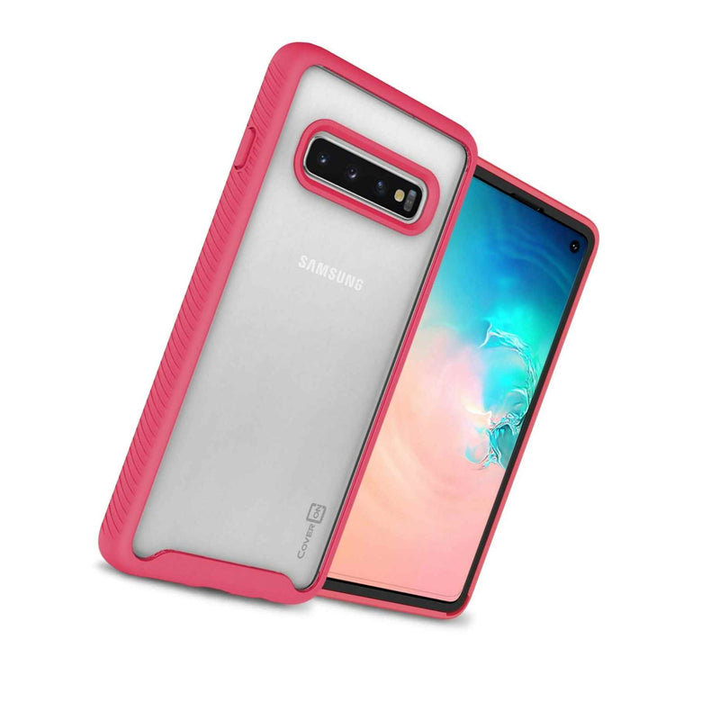 Matte Pink Military Shockproof Slim Fit Phone Case For Samsung Galaxy S10