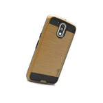 For Motorola Moto G4 Moto G4 Plus Case Gold Slim Rugged Hybrid Phone Cover