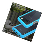 Light Blue Trim Hard Cover Full Body Shockproof Phone Case For Lg K92 5G
