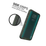 Black Trim Green Dots Cover Hard Phone Case For Motorola Moto G9 Play G9 E7 Plus