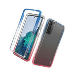 Pink Blue Case For Samsung Galaxy S21 Plus 5G Full Body Hard Slim Phone Cover