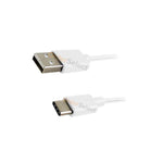 New White Usb Type C Battery Charger Data Sync Cable Cord For Android Cell Phone