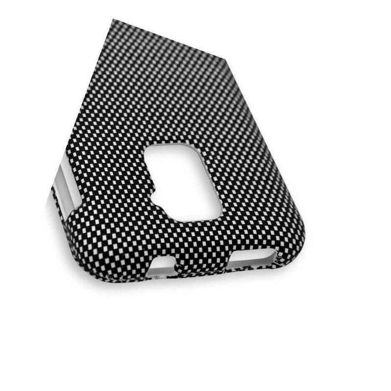 Hard Cover Protector Case For Zte Warp Lte N9510 Carbon Fiber