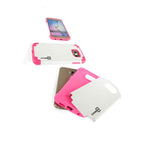 For Samsung Galaxy S6 Case Pink White Slim Hybrid Rugged Armor Phone Cover