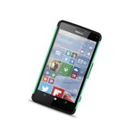 For Microsoft Lumia 950 Xl Case Teal Black Hybrid Diamond Bling Skin Cover