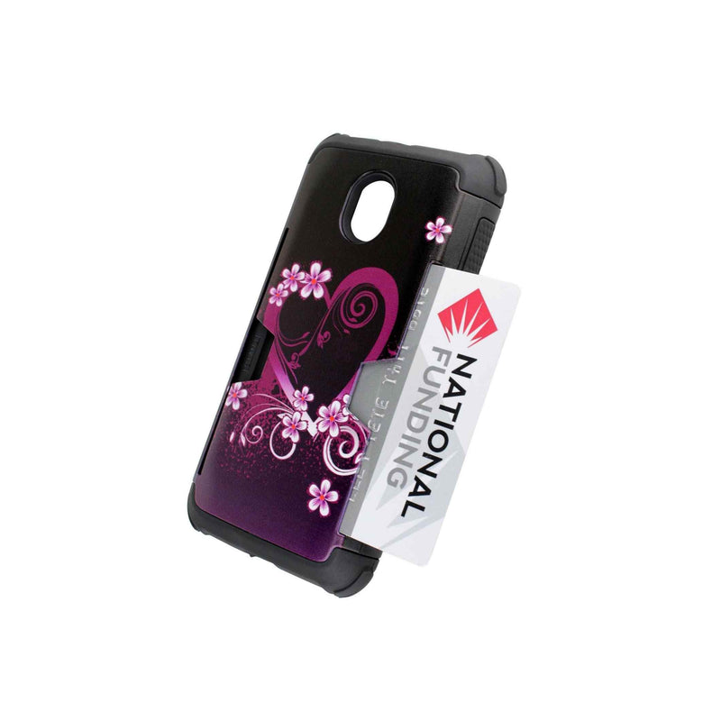 Coveron For Motorola Moto G 3Rd Gen 2015 Case Smart Armor Purple Love Cover