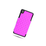 For Sony Xperia Z3 Case Hybrid Diamond Hard Protective Phone Cover Purple