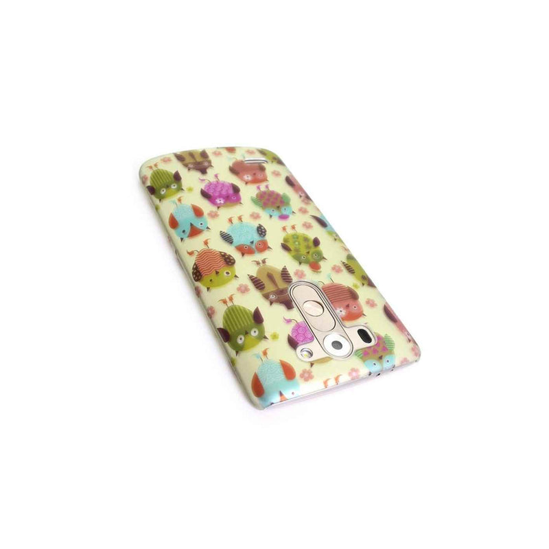 For Lg G3 Vigor Case Fancy Owl Design Hard Phone Slim Cover