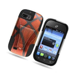 Basketball Layer Hybrid Cover Case For Zte Fury N850 Valet Z665C Director